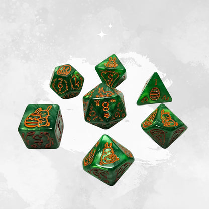 Feywood Bunny Zar Seti – DND, RPG Dice Set