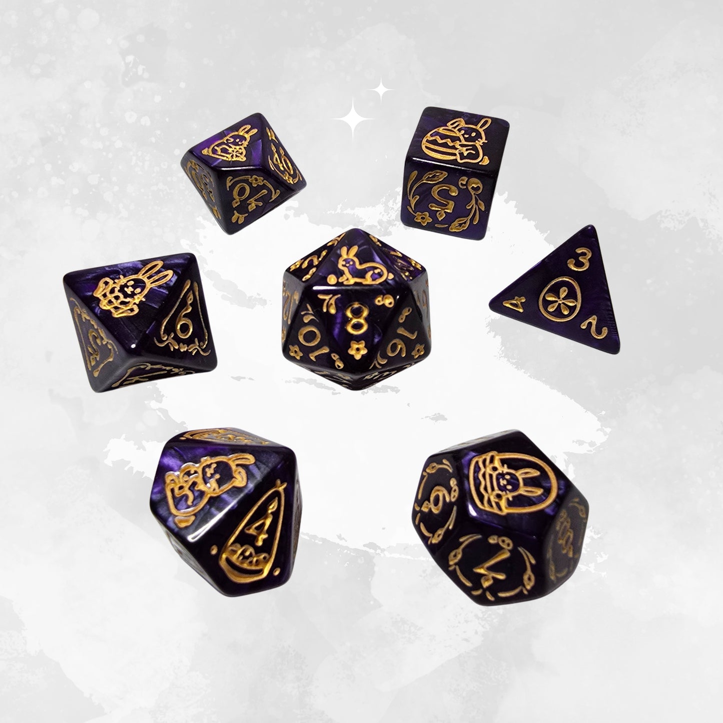 Twilight Hare Frp Zar Seti - DND, RPG Dice Set