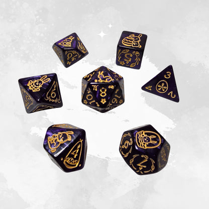 Twilight Hare Frp Zar Seti - DND, RPG Dice Set