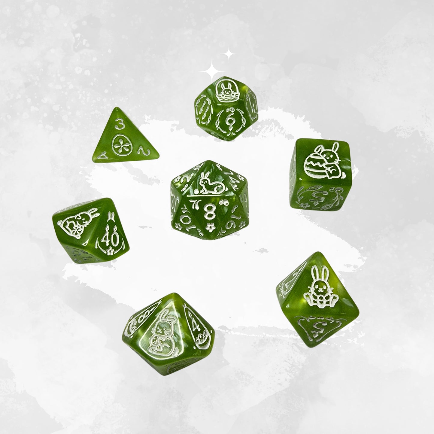 Meadow Bunny Frp Zar Seti - DND, RPG Dice Set