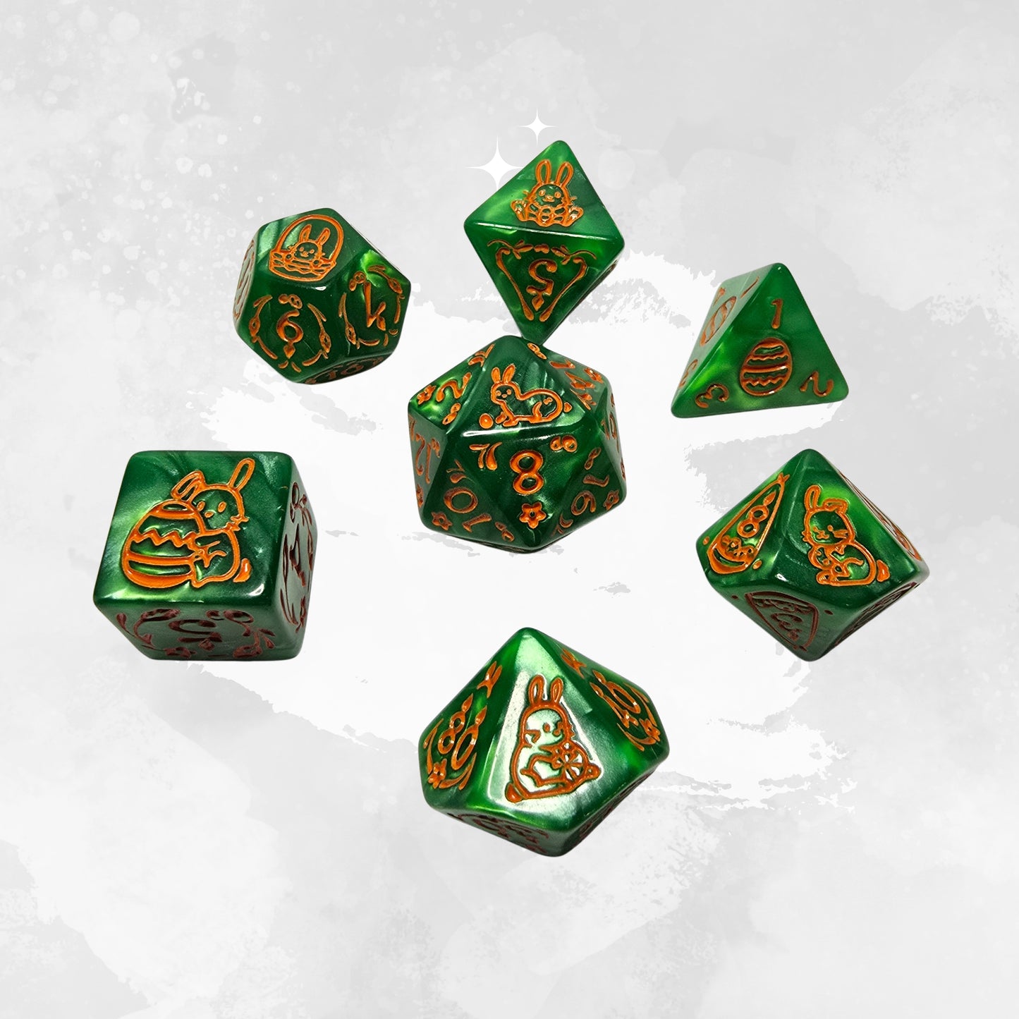 Feywood Bunny Zar Seti – DND, RPG Dice Set