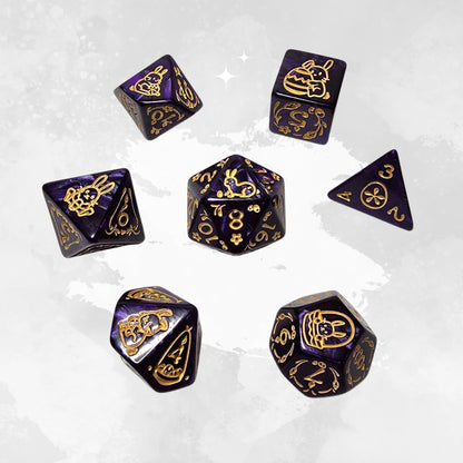 Twilight Hare Frp Zar Seti - DND, RPG Dice Set