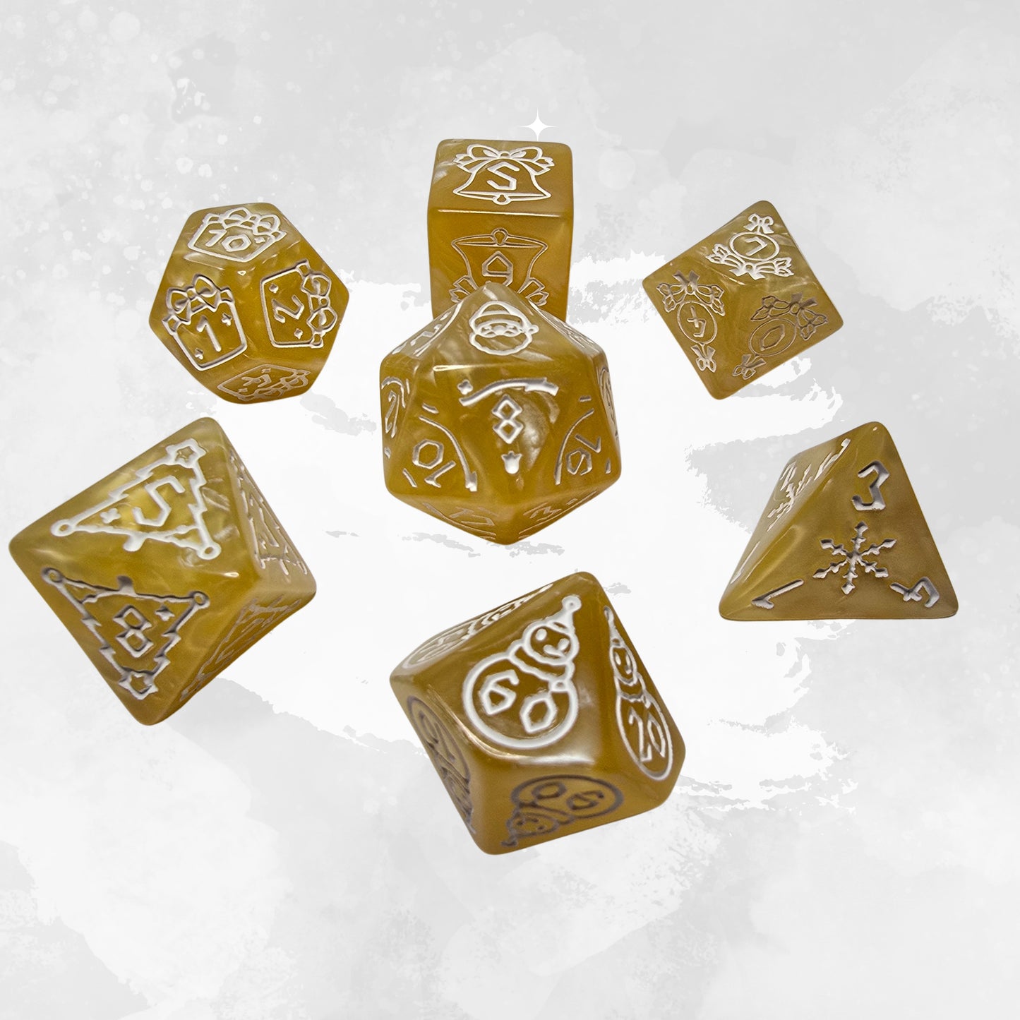Winter Candy Zar Seti – DND, RPG Dice Set