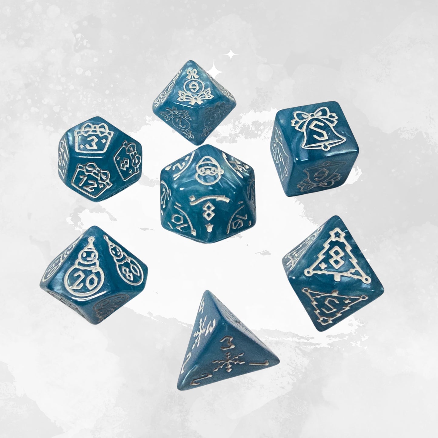 Winter Frp Zar Seti – DND, RPG Dice Set