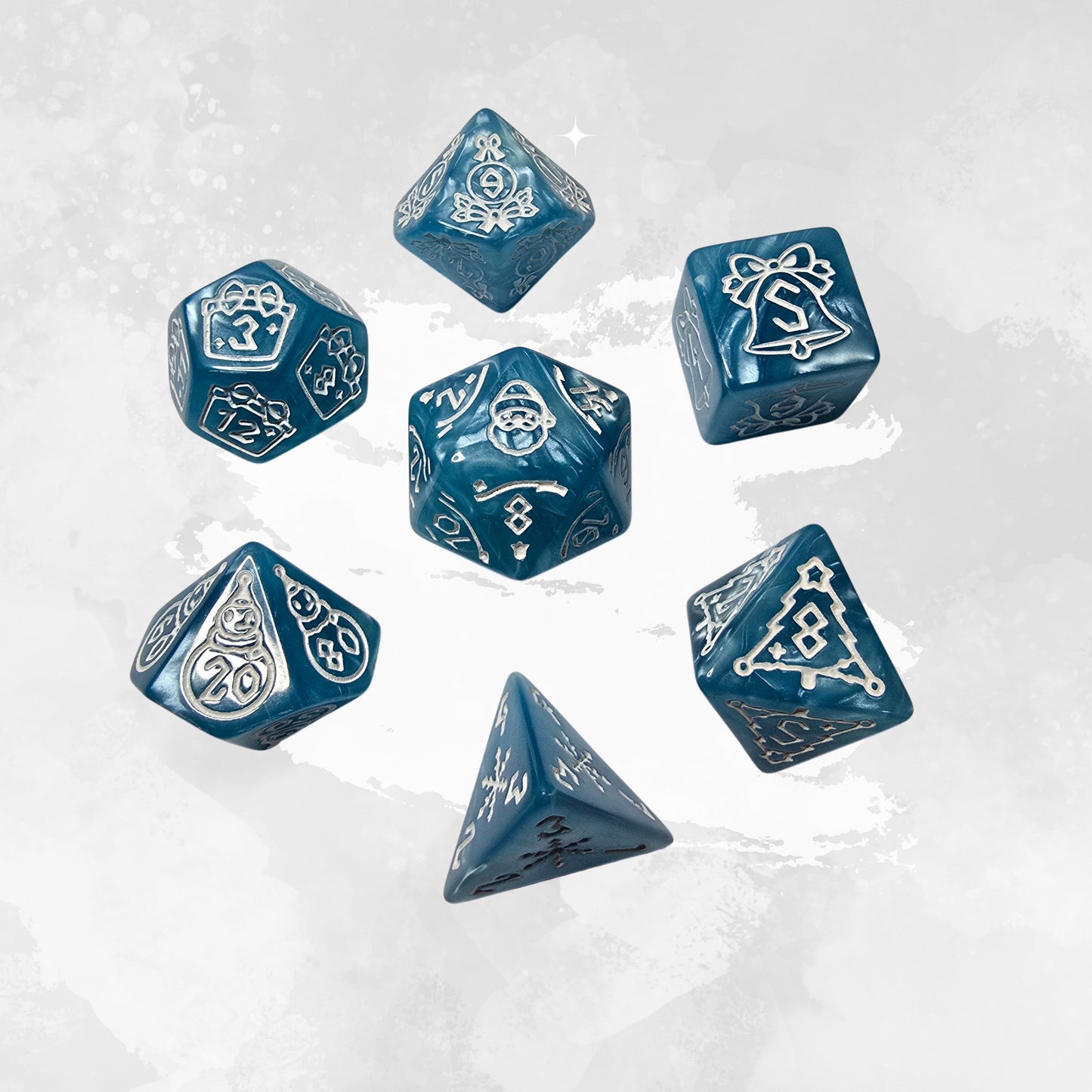 Winter Frp Zar Seti – DND, RPG Dice Set