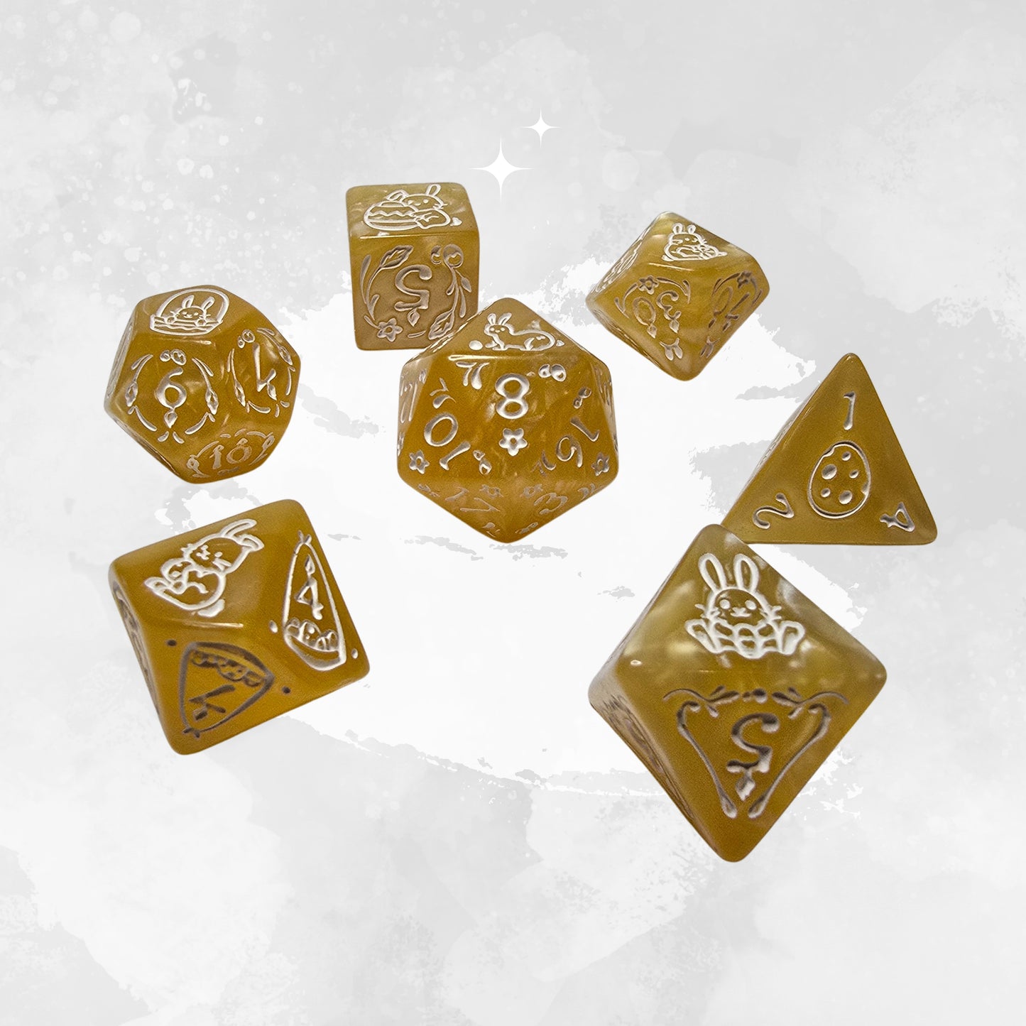 Honey Bunny Zar Seti – DND, RPG Dice Set