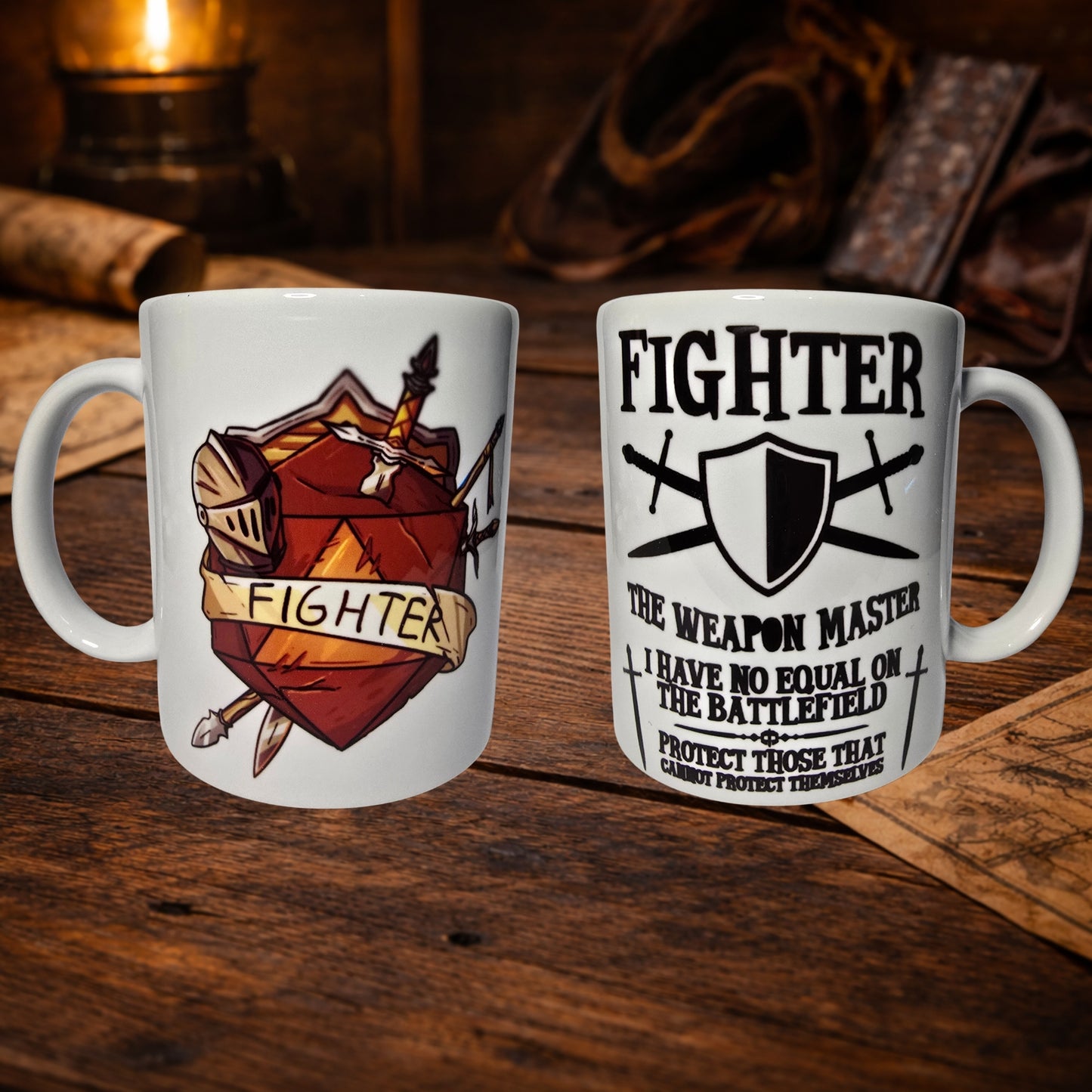 FRP Fighter Kupa – DND Temalı Seramik Kupa