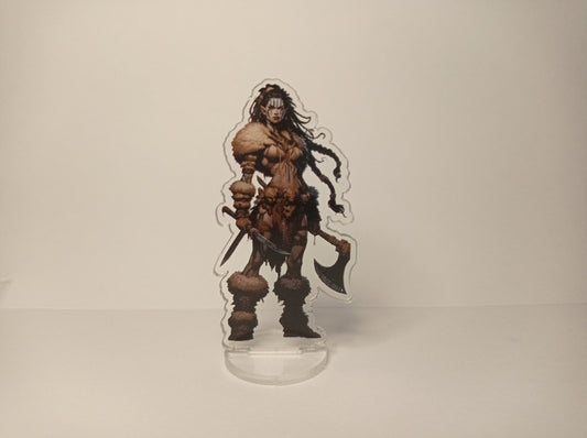 Barbarian Female FRP DnD RPG Figür