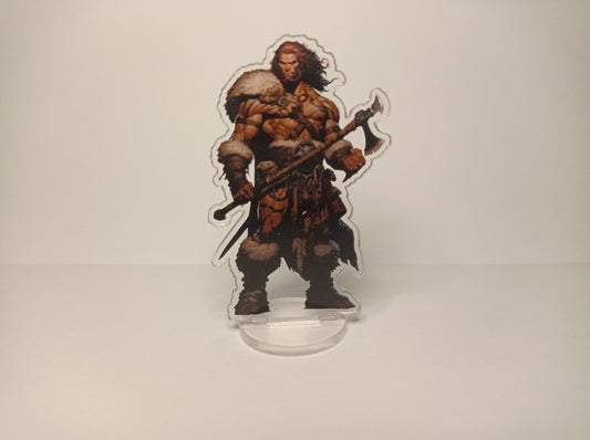 Barbarian Male FRP DnD RPG Figür