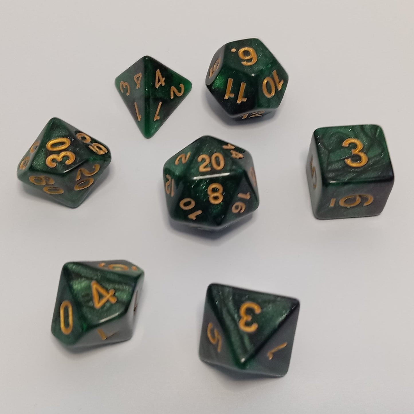 Zümrüt Zar Seti - DND, RPG ve FRP Masaüstü Oyun Zarları