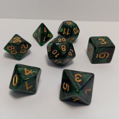 Zümrüt Zar Seti - DND, RPG ve FRP Masaüstü Oyun Zarları