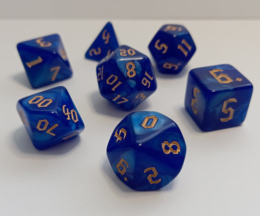 Runik Gece Zar Seti - DND, RPG ve FRP Masaüstü Oyun Zarları