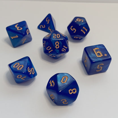 Runik Gece Zar Seti - DND, RPG ve FRP Masaüstü Oyun Zarları