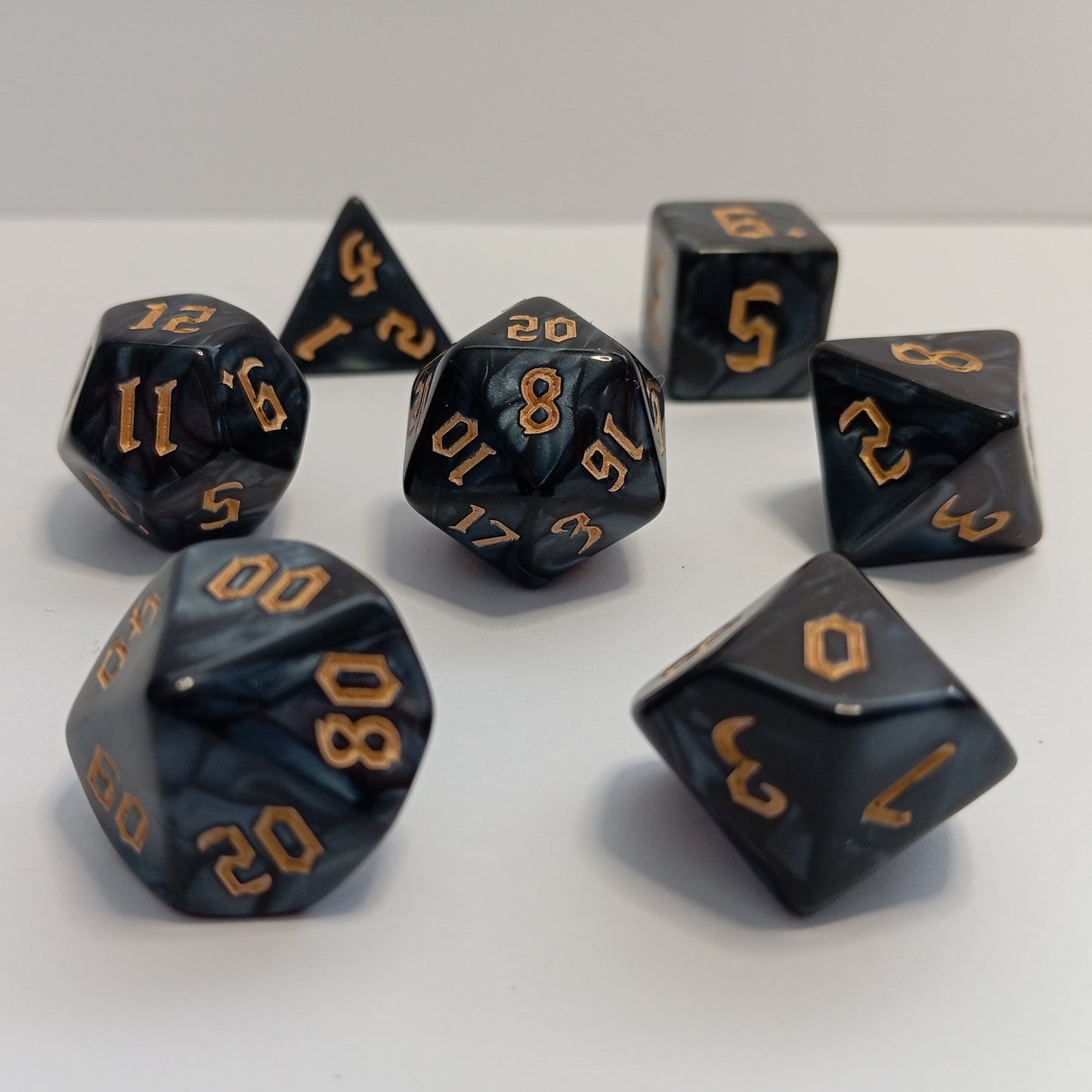Antrasit Zar Seti - DND, RPG ve FRP Masaüstü Oyun Zarları