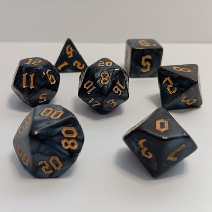Antrasit Zar Seti - DND, RPG ve FRP Masaüstü Oyun Zarları