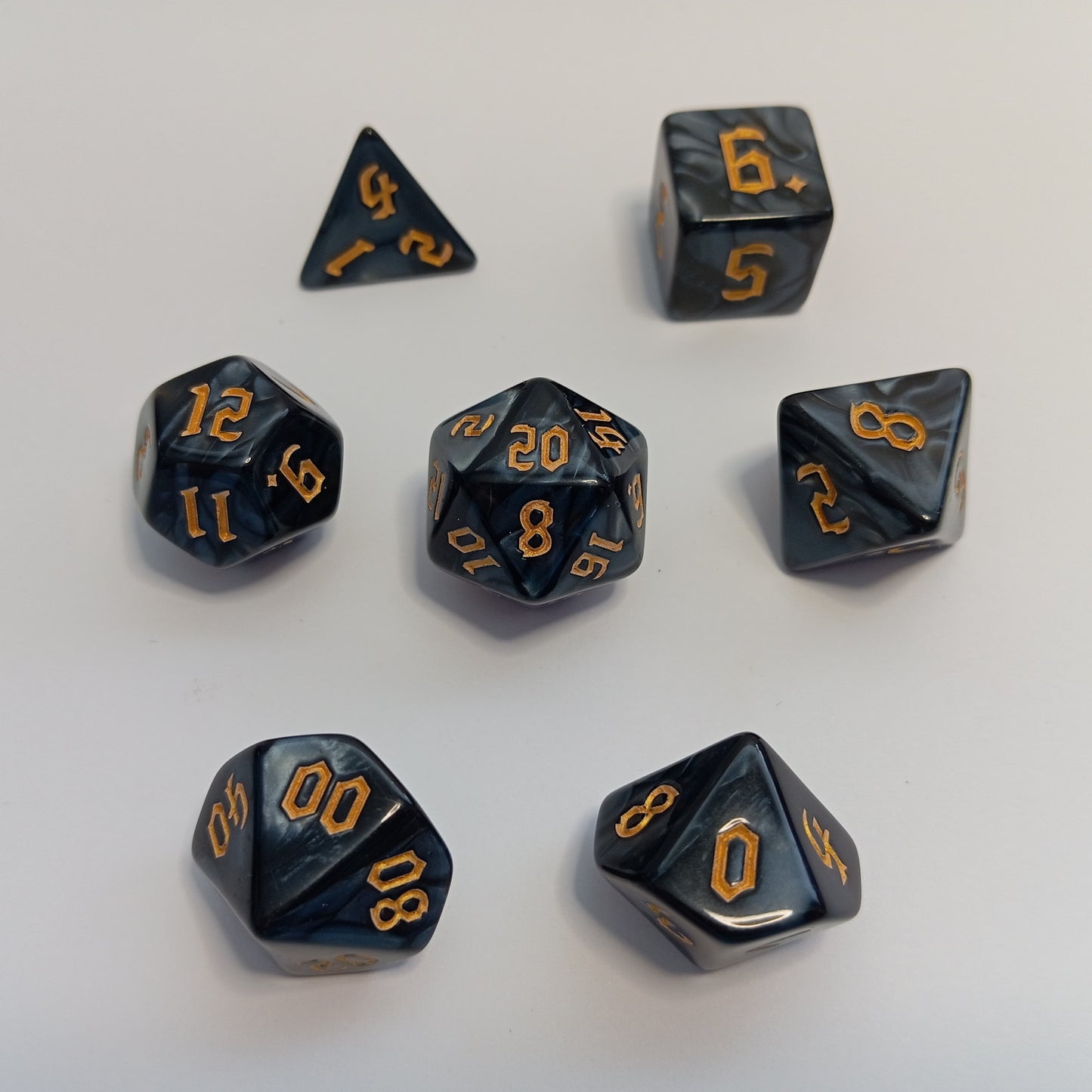 Antrasit Zar Seti - DND, RPG ve FRP Masaüstü Oyun Zarları
