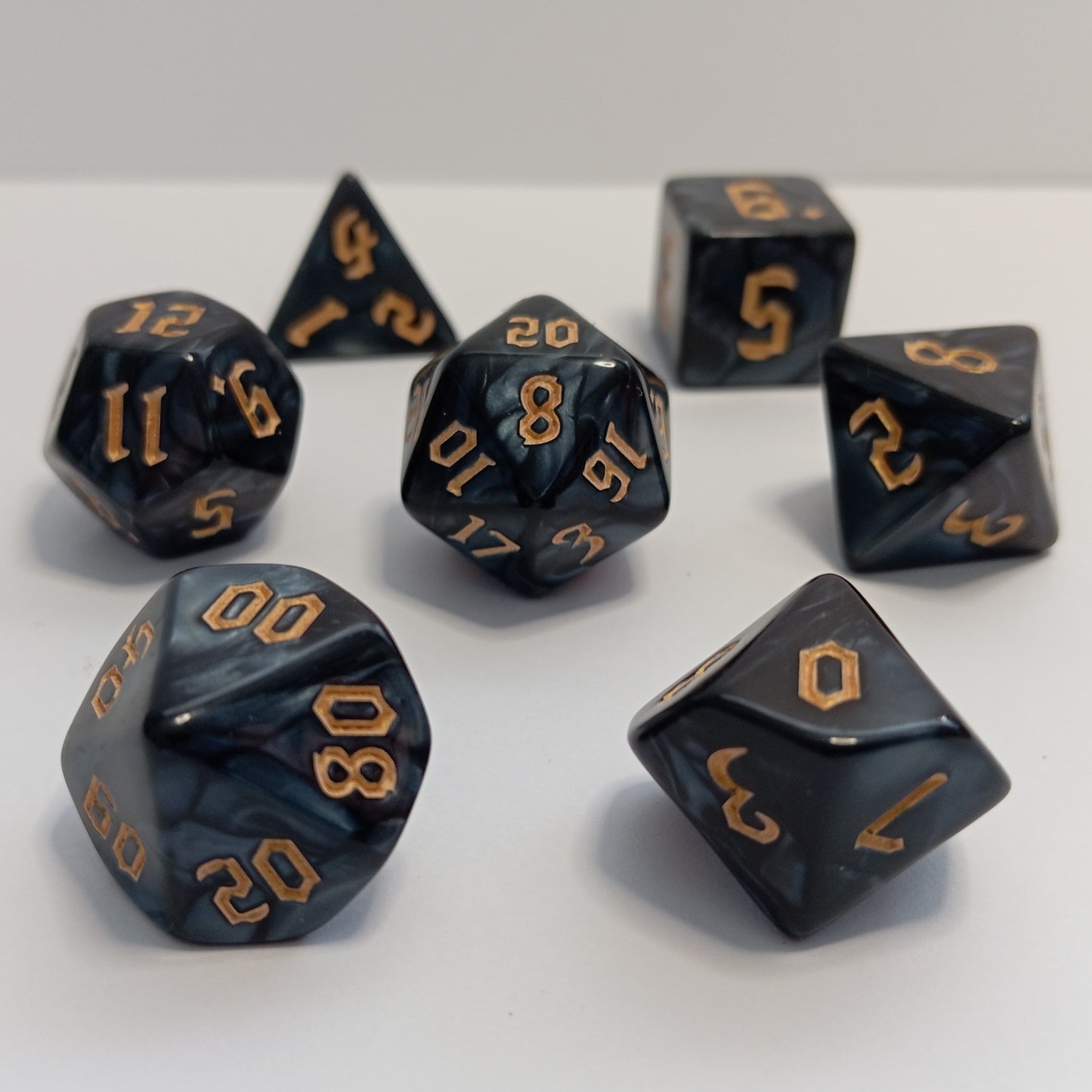 Antrasit Zar Seti - DND, RPG ve FRP Masaüstü Oyun Zarları