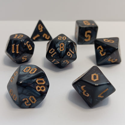 Antrasit Zar Seti - DND, RPG ve FRP Masaüstü Oyun Zarları