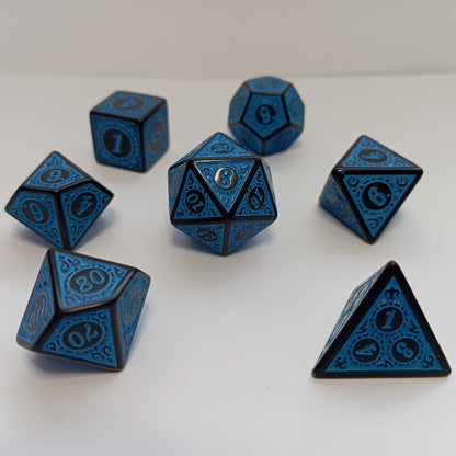 Runik Gece Zar Seti - DND, RPG ve FRP Masaüstü Oyun Zarları
