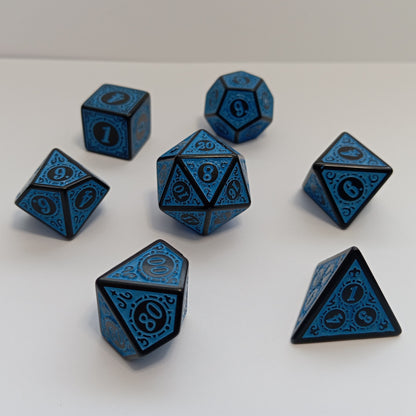 Runik Gece Zar Seti - DND, RPG ve FRP Masaüstü Oyun Zarları