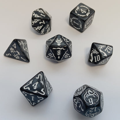 Kadim Gölgele Zar Seti - DND, RPG ve Masaüstü Oyun Zarları