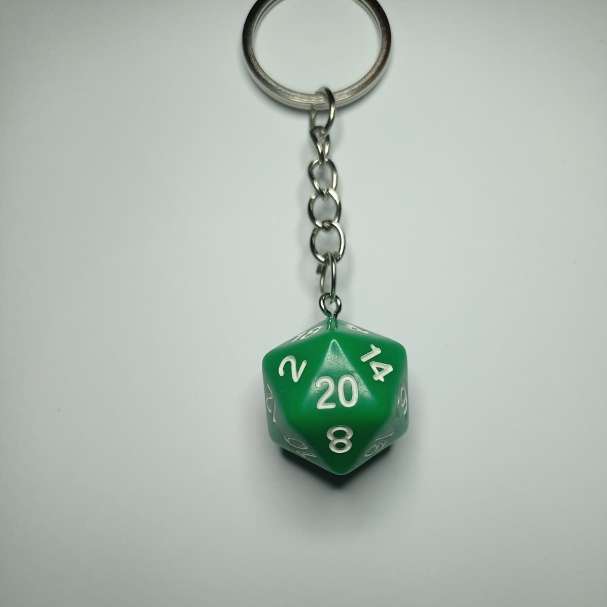 Yeşil D20 Zar Anahtarlık