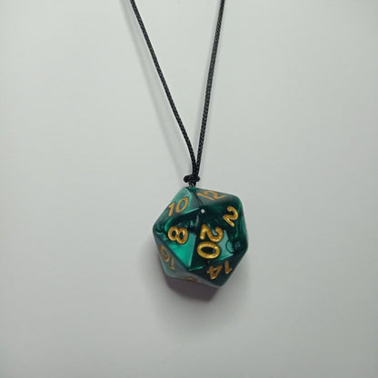 Green Enchant Dice Kolye