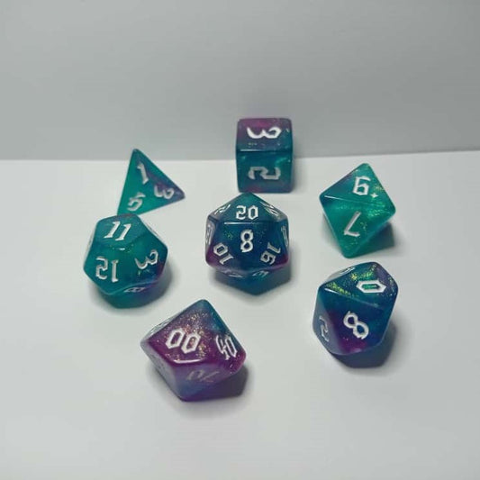 Galaktik Parıltı Zar Seti - DND, RPG ve Masaüstü Oyun Zarları