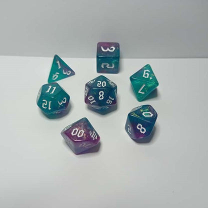 Galaktik Parıltı Zar Seti - DND, RPG ve Masaüstü Oyun Zarları