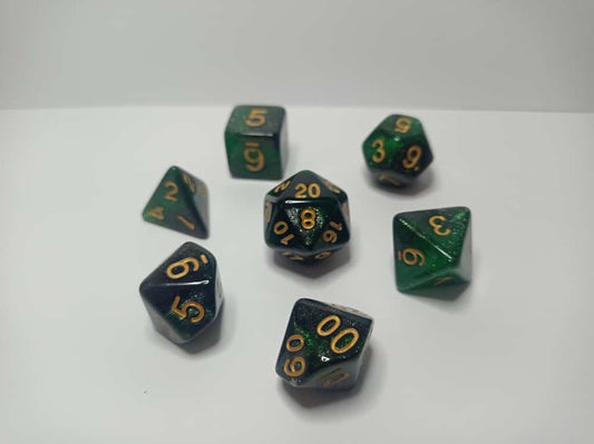 Emerald Shadow Zar Seti - DND, RPG ve Masaüstü Oyun Zarları