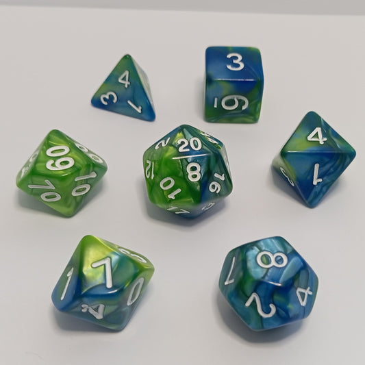 Deniz Esintisi Zar Seti - DND, RPG ve FRP Masaüstü Oyun Zarları