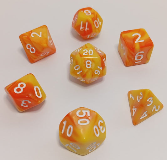 Güneş Işıltısı Zar Seti - DND, RPG ve FRP Masaüstü Oyun Zarları