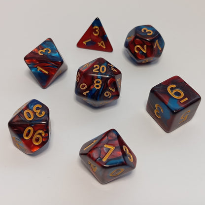 Alev ve Buz Zar Seti - DND, RPG ve FRP Masaüstü Oyun Zarları