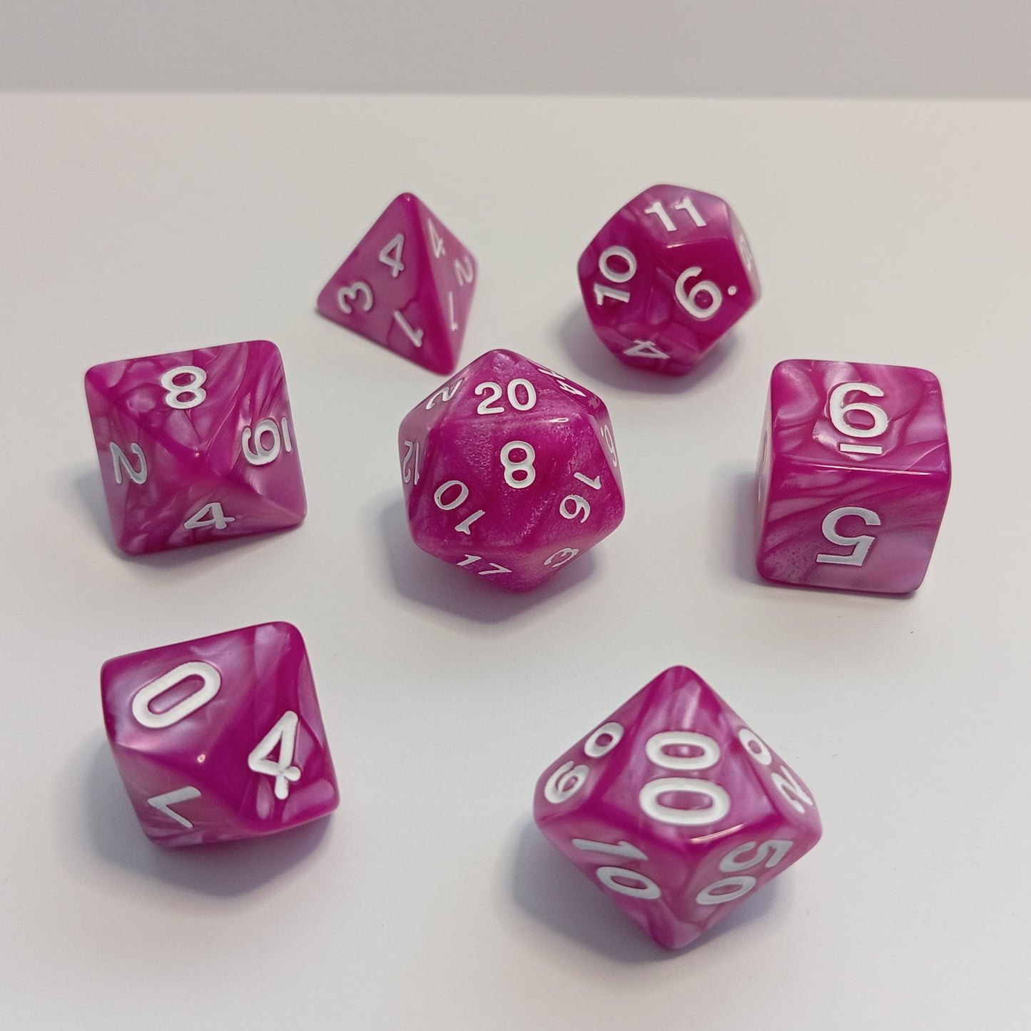 Büyülü Orkide Zar Seti - DND, RPG ve FRP Masaüstü Oyun Zarları