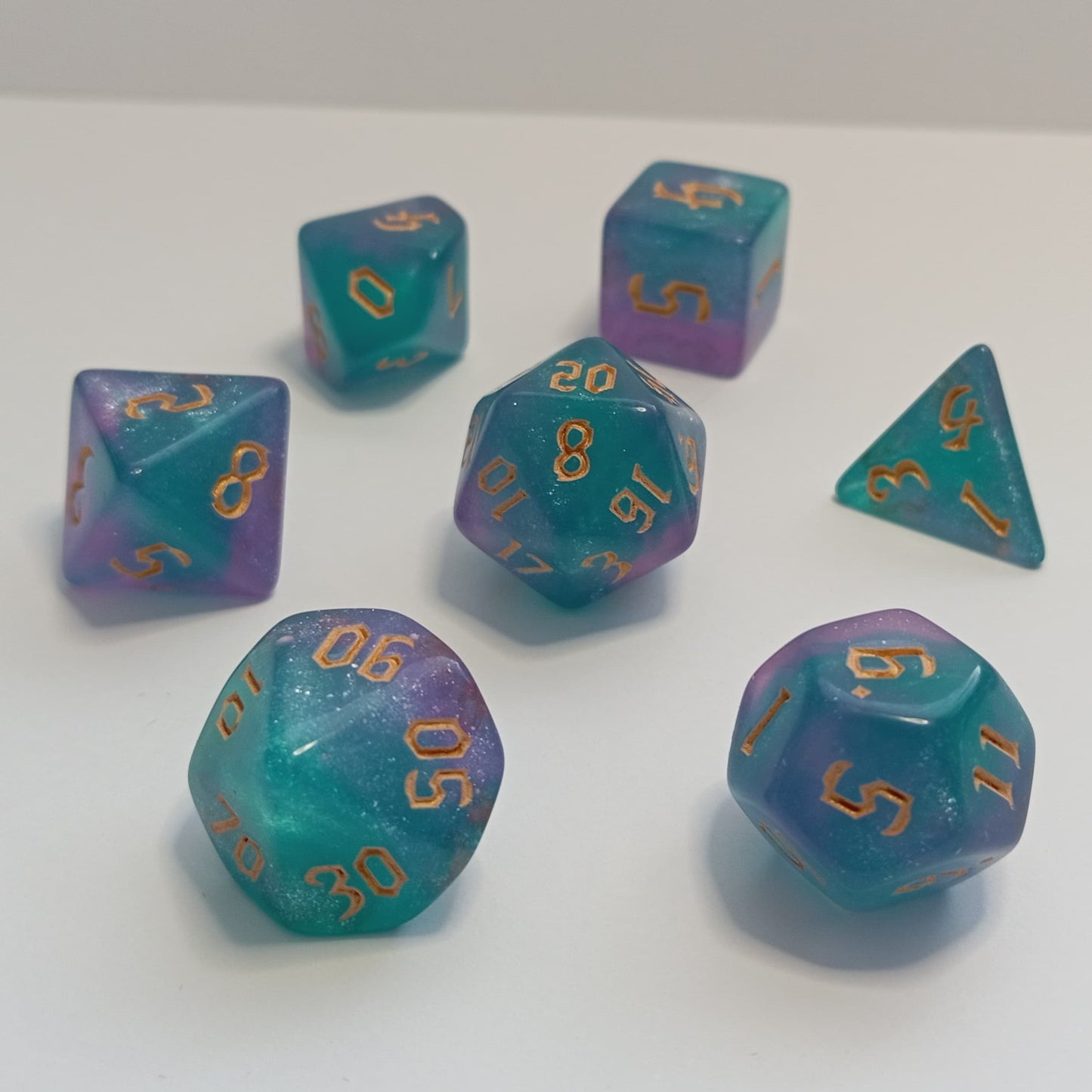 Buz Kristali Zar Seti - DND, RPG ve FRP Masaüstü Oyun Zarları
