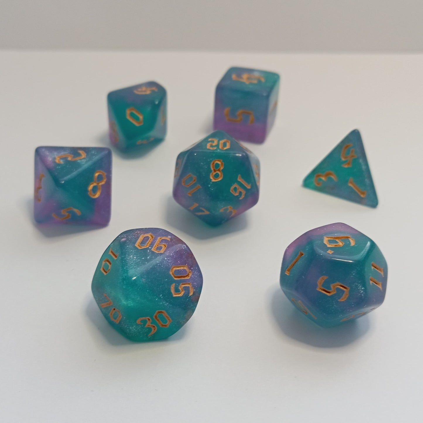 Buz Kristali Zar Seti - DND, RPG ve FRP Masaüstü Oyun Zarları
