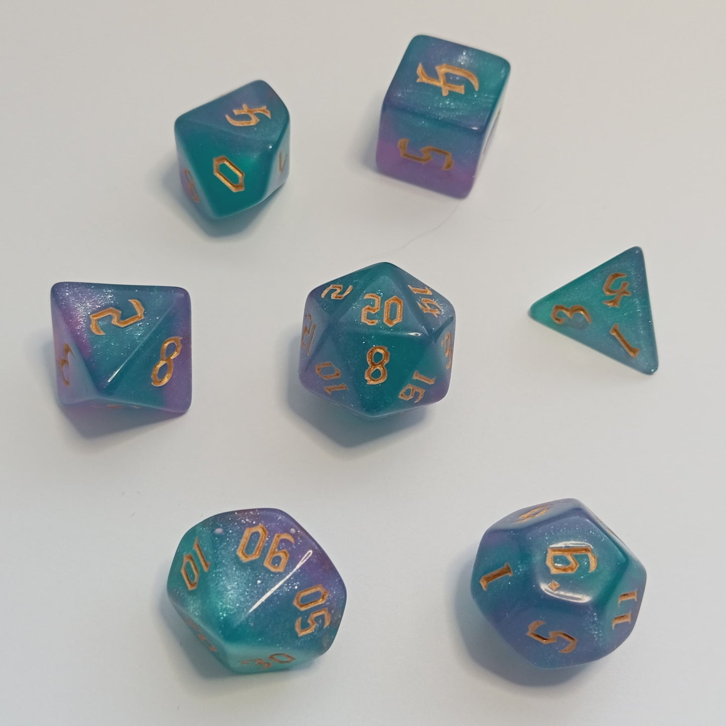 Buz Kristali Zar Seti - DND, RPG ve FRP Masaüstü Oyun Zarları