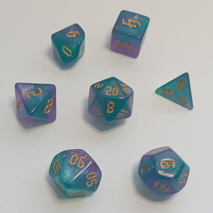 Buz Kristali Zar Seti - DND, RPG ve FRP Masaüstü Oyun Zarları