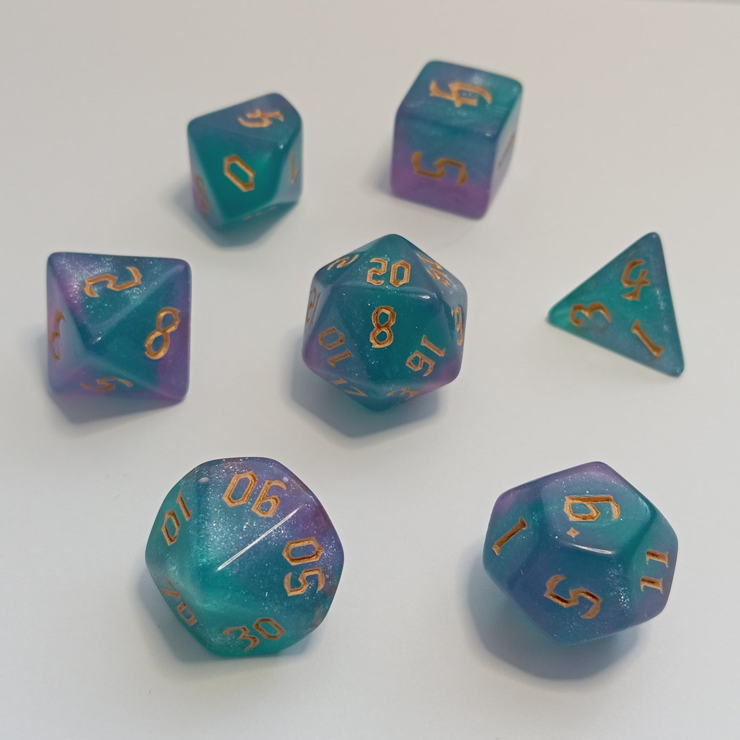 Buz Kristali Zar Seti - DND, RPG ve FRP Masaüstü Oyun Zarları