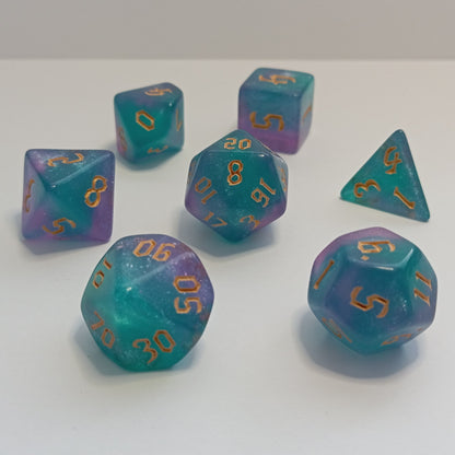 Buz Kristali Zar Seti - DND, RPG ve FRP Masaüstü Oyun Zarları