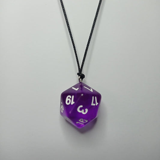 Purple Enchant Dice Kolye