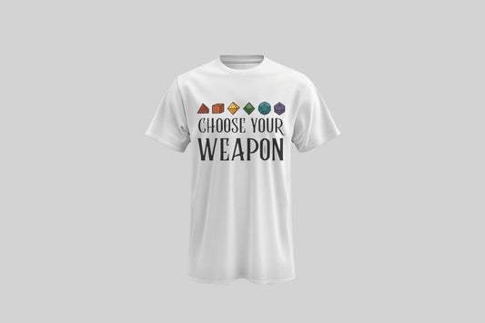 Choose Your Weapon Tshirt Beyaz