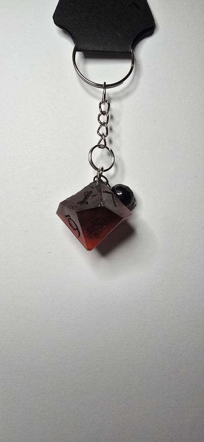 Blood d10 Anahtarlık Oniks