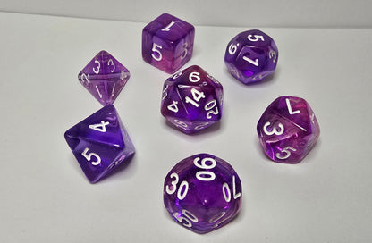 Purple Dream Dice Set - FRP/RPG/DnD Zar Seti
