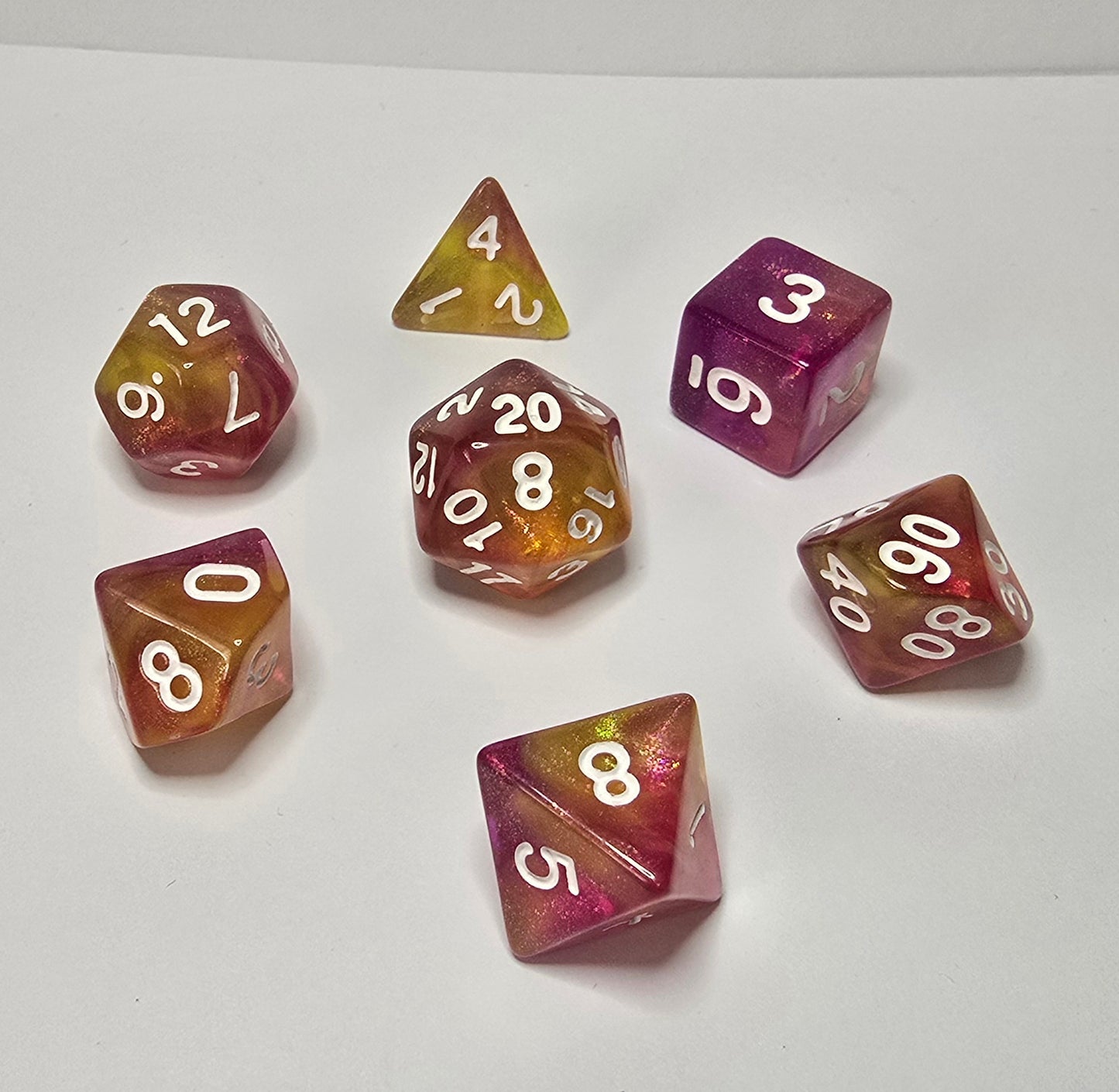 Sunset Dice Set - RPG/FRP/DnD Zar seti