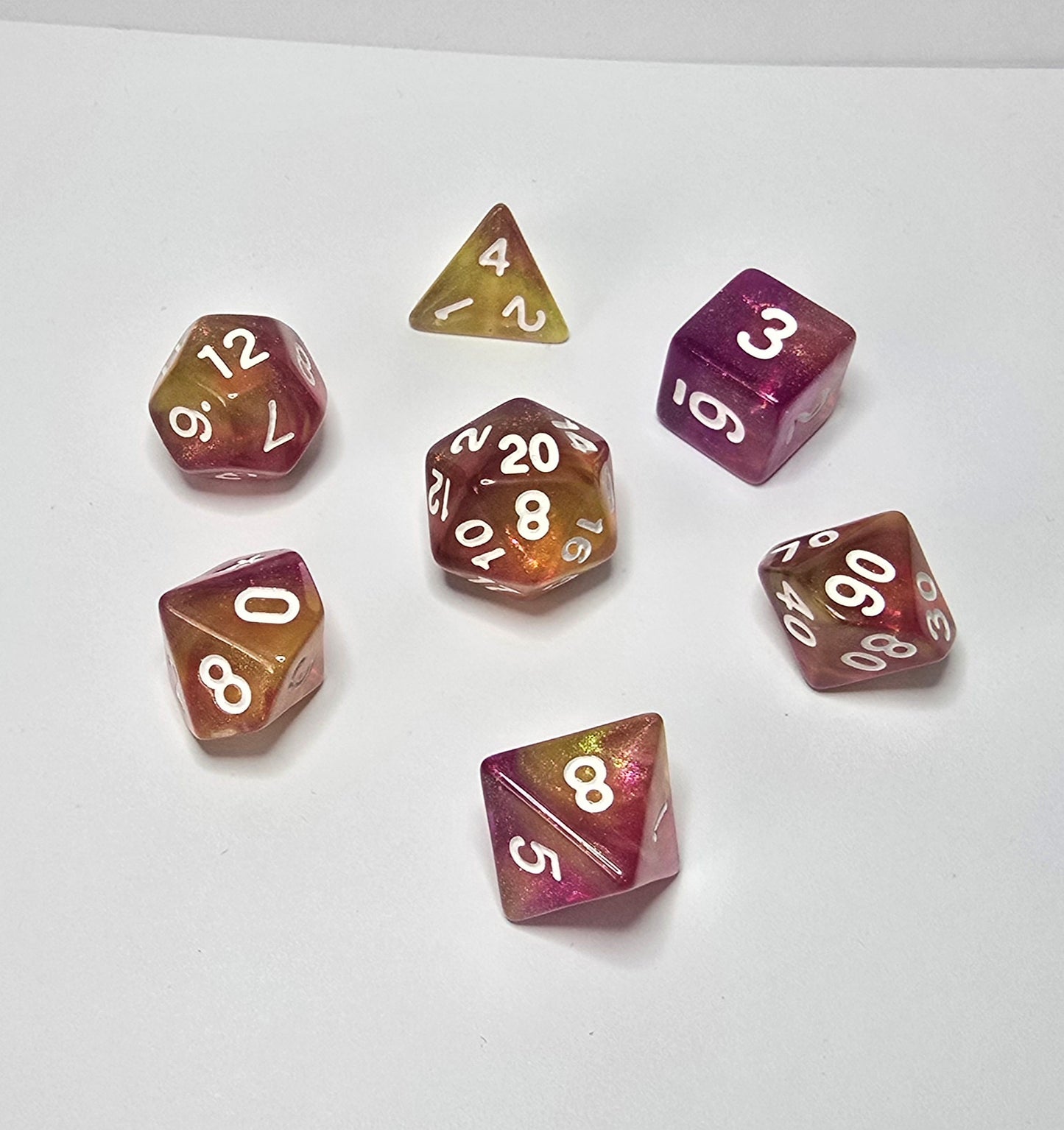 Sunset Dice Set - RPG/FRP/DnD Zar seti