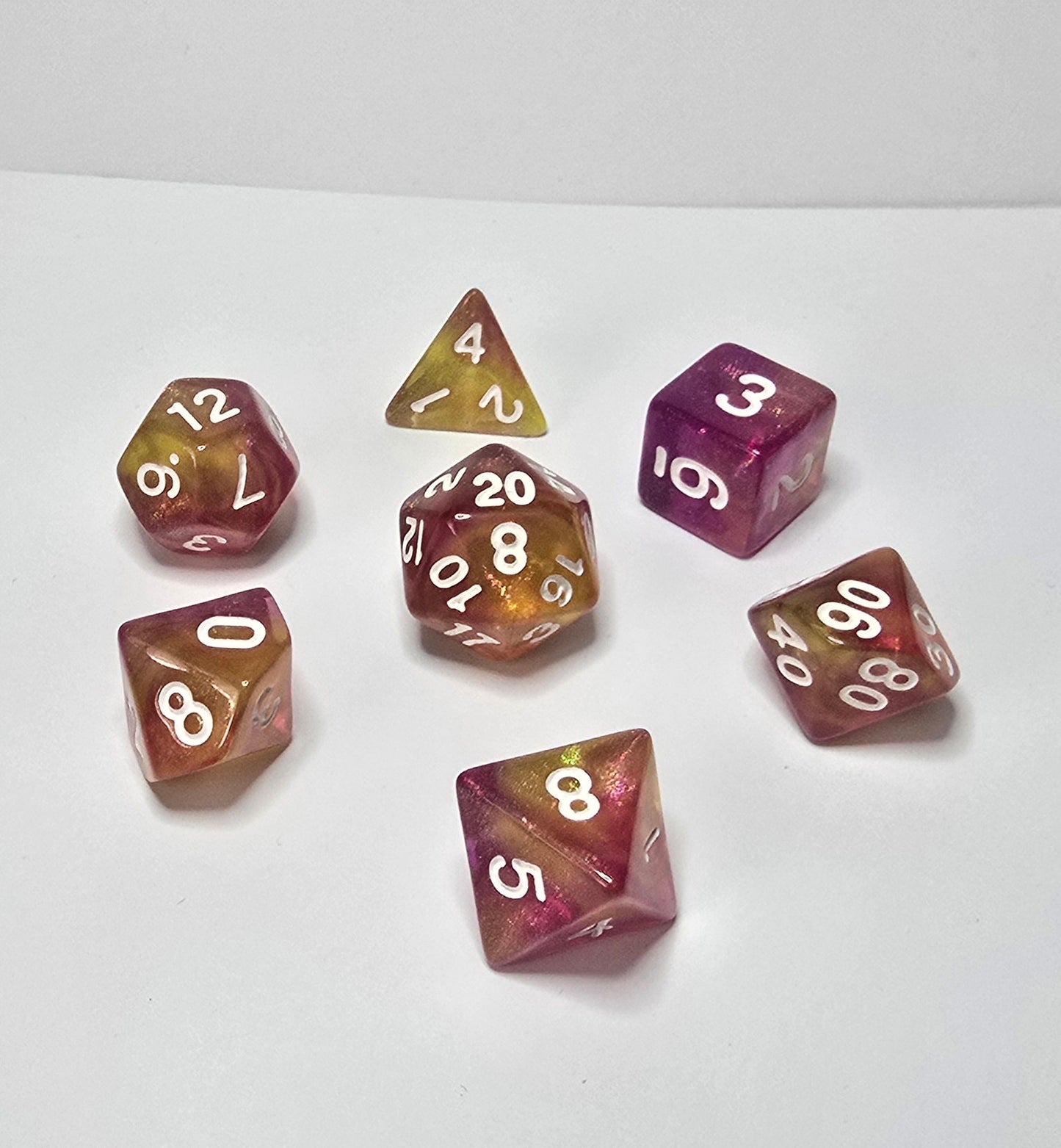 Sunset Dice Set - RPG/FRP/DnD Zar seti