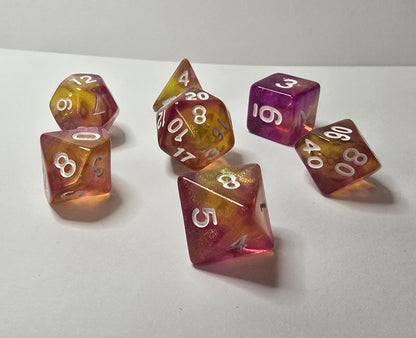 Sunset Dice Set - RPG/FRP/DnD Zar seti