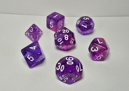 Purple Dream Dice Set - FRP/RPG/DnD Zar Seti