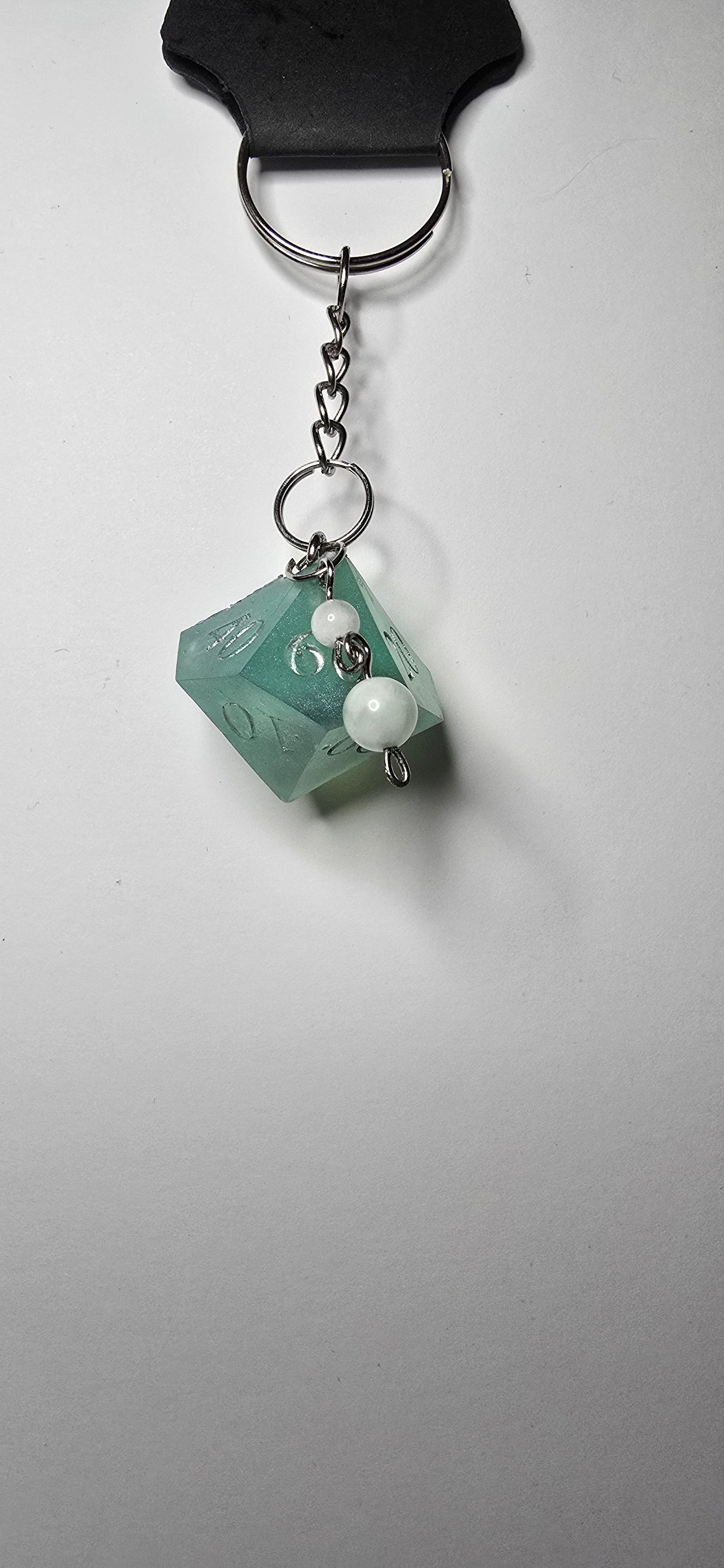 D10 Anahtarlık Larimar taşı boncuk